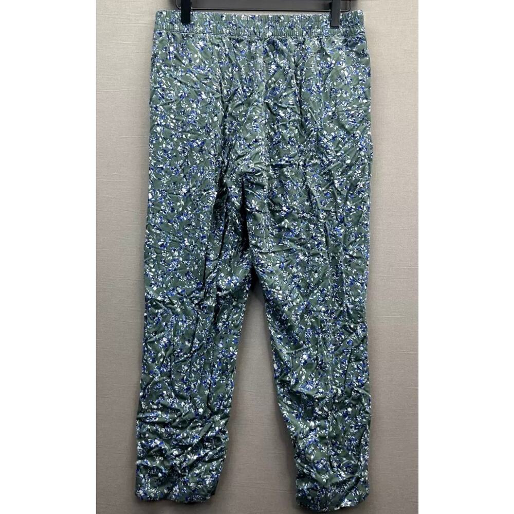 Jessica Simpson Womens Green Pants Floral Elastic Waist - Picture 3 of 4